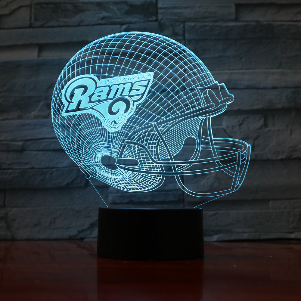 NFL LOS ANGELES RAMS 3D LED LIGHT LAMP