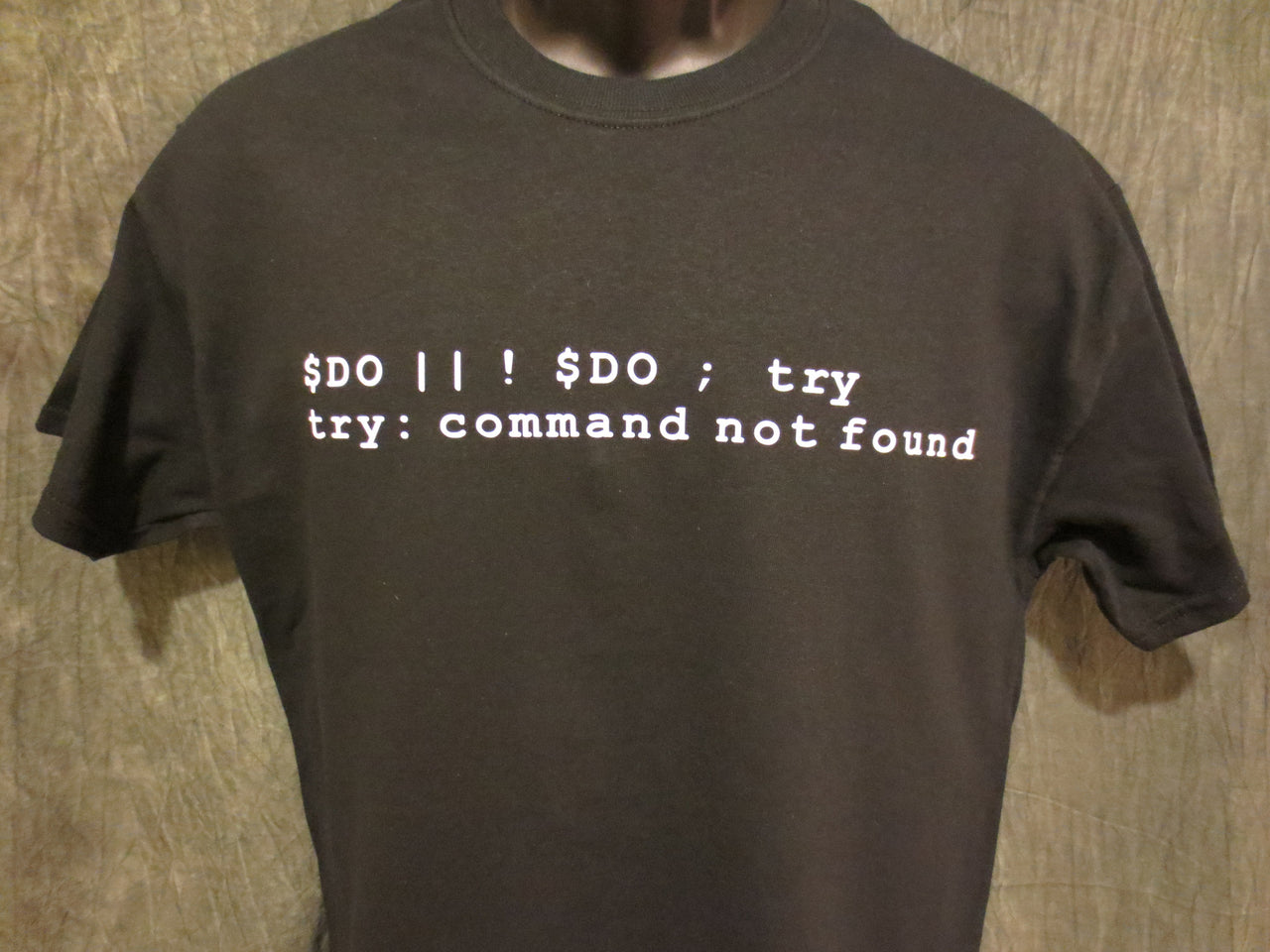 Do or Do Not; There is no Try (Computer Code Yoda Expression of Speech) Tshirt: Black With White Print - TshirtNow.net - 15