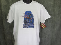 Thumbnail for Star Wars Space Battle Vader Mask Retro Tshirt - TshirtNow.net - 3