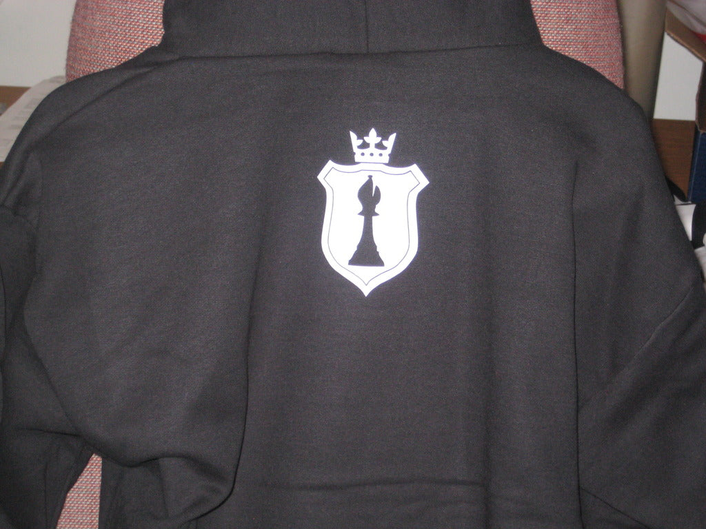 Bishop Elite "Logo" Hoodie: Black With White Print - TshirtNow.net - 3