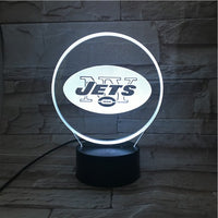 Thumbnail for NFL NEW YORK JETS LOGO 3D LED LIGHT LAMP