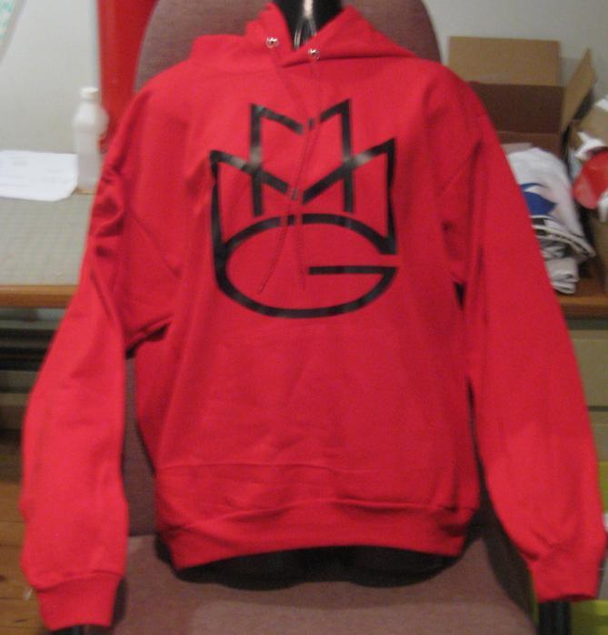 Maybach Music Hoodie:Red and Black Print - TshirtNow.net - 2