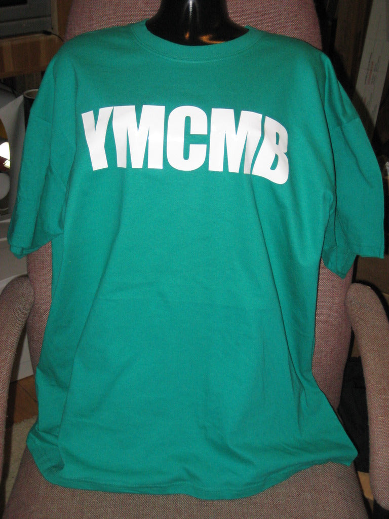 Ymcmb Tshirt: Kelly Green With White Print - TshirtNow.net - 2