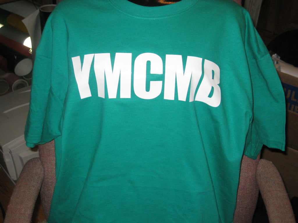 Ymcmb Tshirt: Kelly Green With White Print - TshirtNow.net - 3