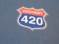 Thumbnail for Highway 420 Tshirt: Blue Colored Tshirt - TshirtNow.net - 4
