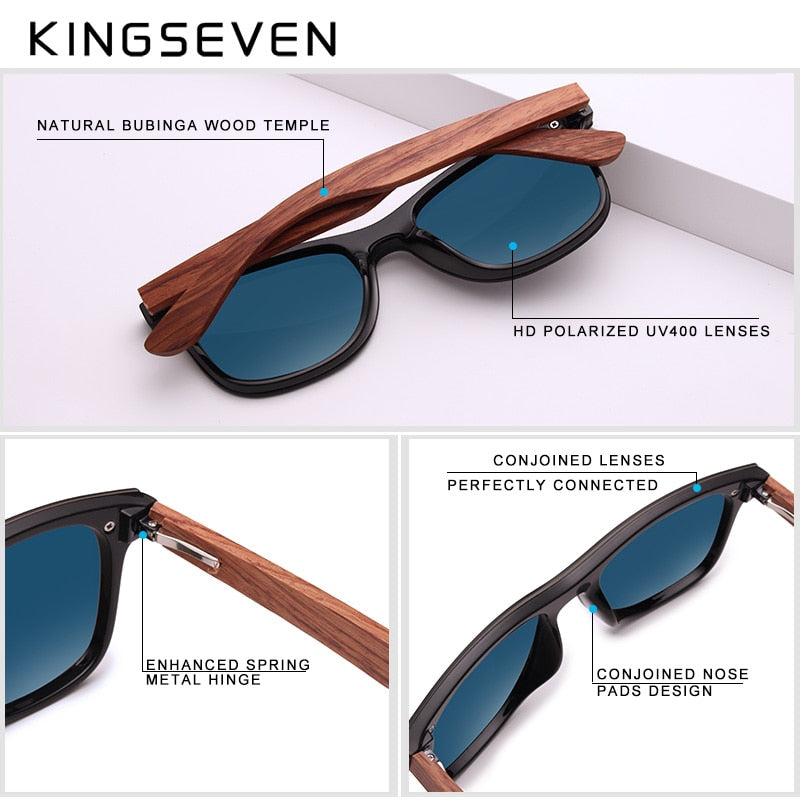 Coronardo Rainforest Wood Frame Polarized Glasses