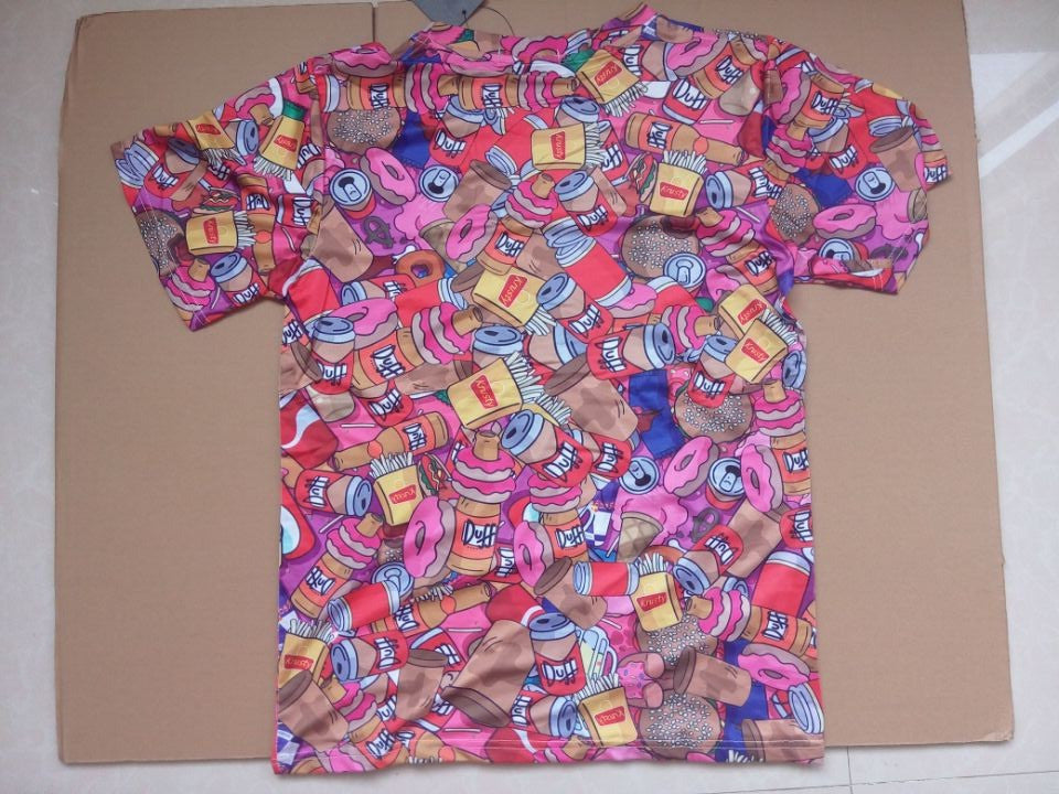 The Simpsons Homer Simpson Allover Print Donut Stupor Tshirt - TshirtNow.net - 2