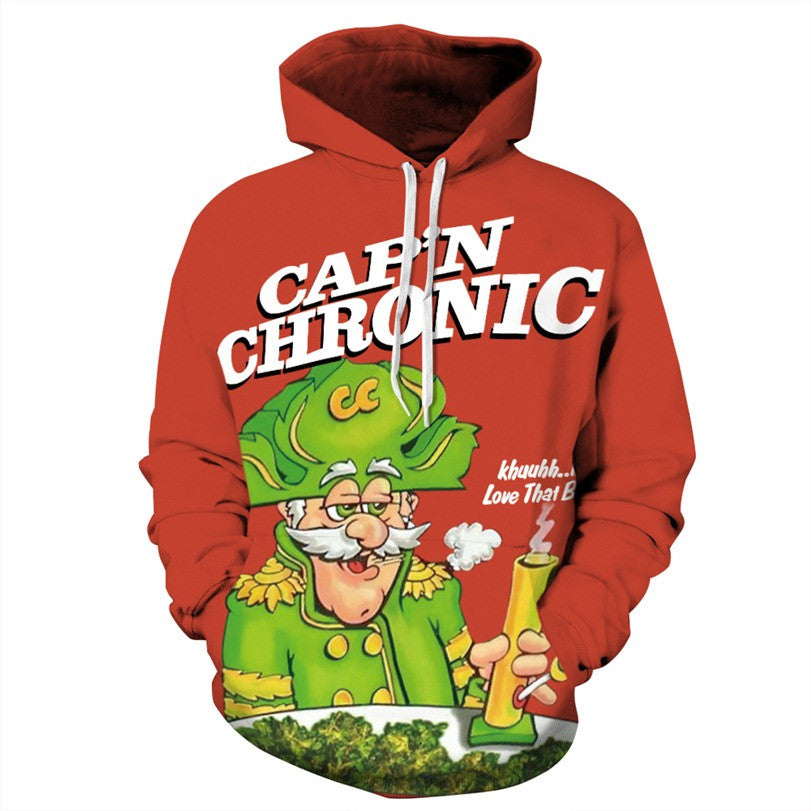 Captain Chronic Cap'n Chronic Allover 3D Print Hoodie