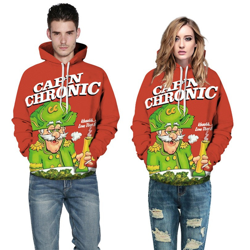 Captain Chronic Cap'n Chronic Allover 3D Print Hoodie