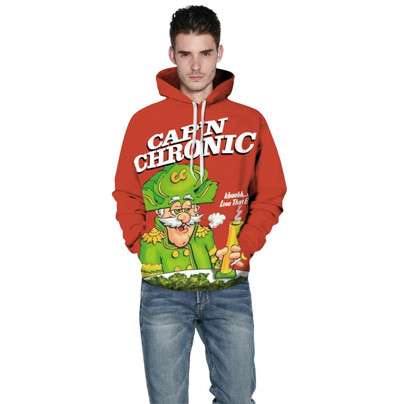 Captain Chronic Cap'n Chronic Allover 3D Print Hoodie