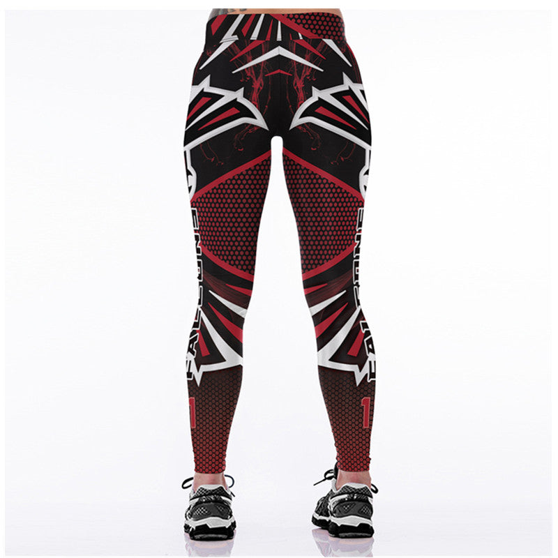 ATLANTA FALCONS Women's Yoga Pants 3D Allover Print Legging