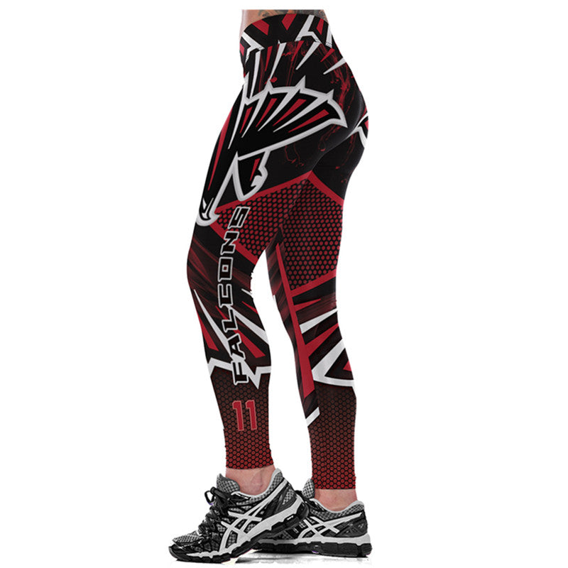 ATLANTA FALCONS Women's Yoga Pants 3D Allover Print Legging