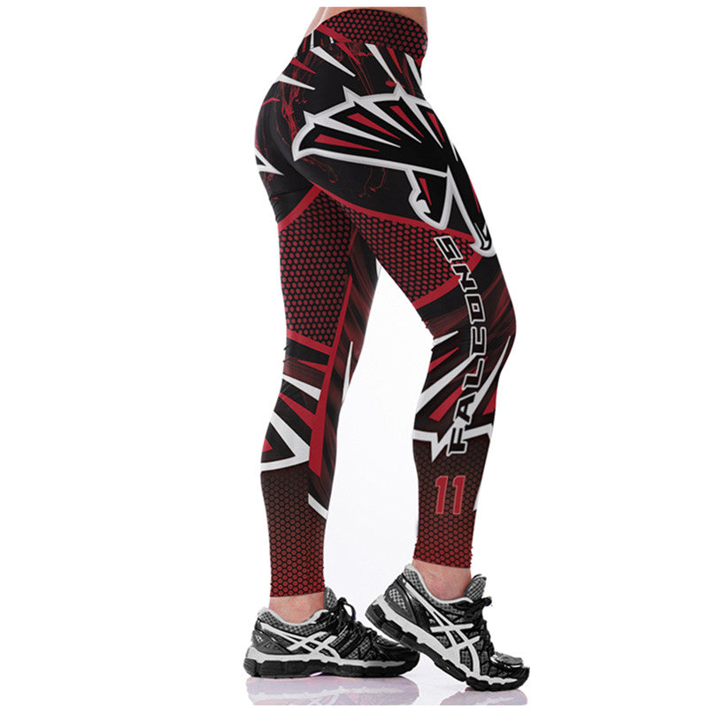 ATLANTA FALCONS Women's Yoga Pants 3D Allover Print Legging