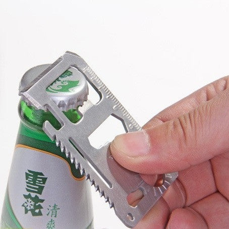 11 in 1 Multifunction Outdoor Hunting Survival Camping Pocket Military Credit Card Knife Multitool