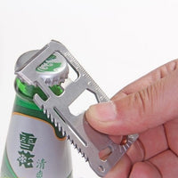 Thumbnail for 11 in 1 Multifunction Outdoor Hunting Survival Camping Pocket Military Credit Card Knife Multitool