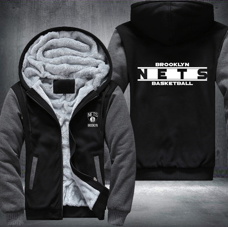 NBA BROOKLYN NETS THICK FLEECE JACKET