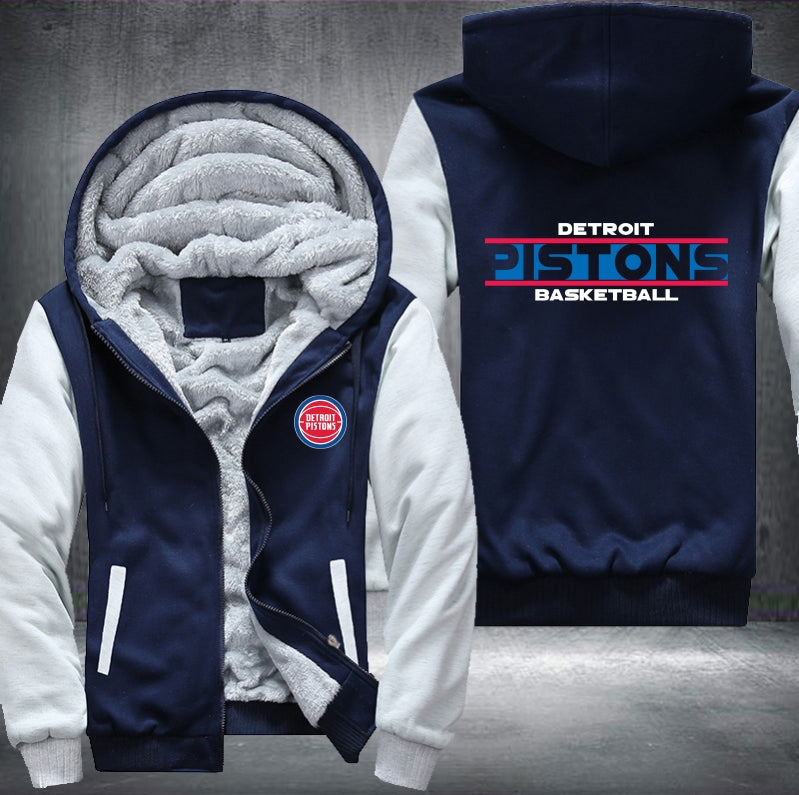 NBA DETROIT PISTONS THICK FLEECE JACKET