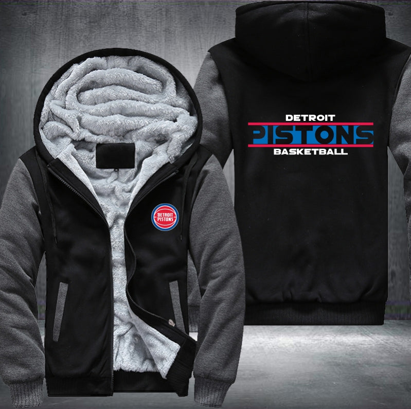 NBA DETROIT PISTONS THICK FLEECE JACKET