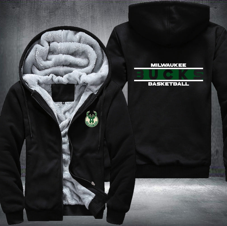 NBA MILWAUKEE BUCKS THICK FLEECE JACKET