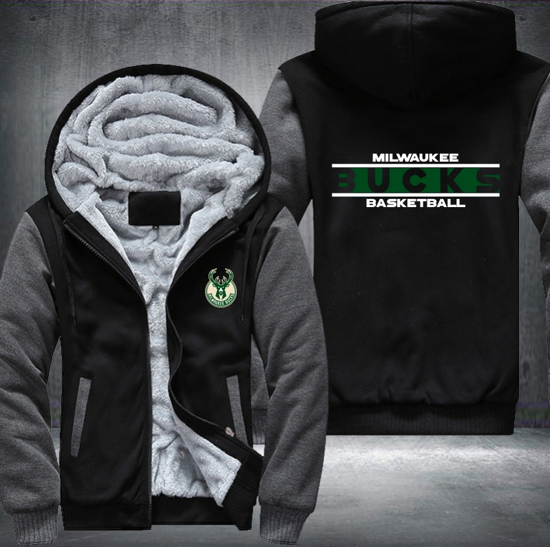 NBA MILWAUKEE BUCKS THICK FLEECE JACKET