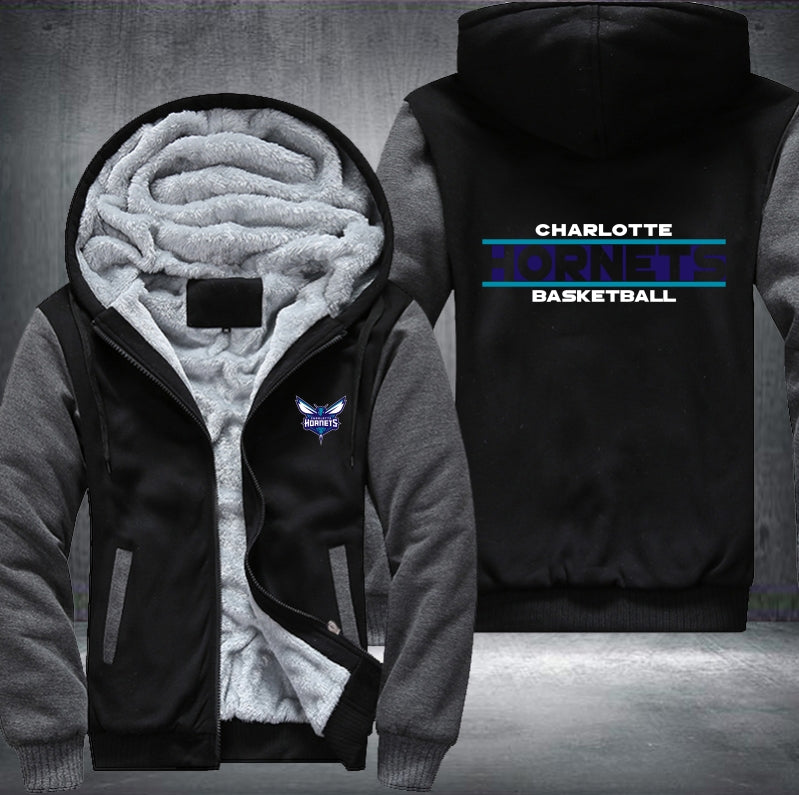 NBA CHARLOTTE HORNETS THICK FLEECE JACKET