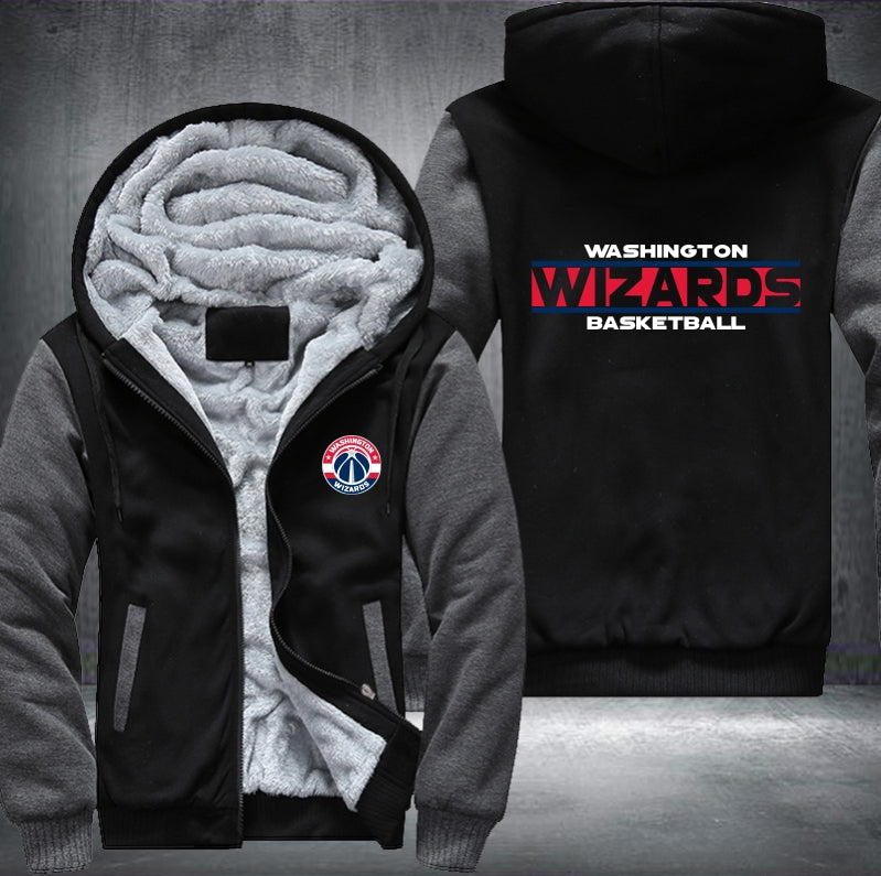 NBA WASHINGTON WIZARDS THICK FLEECE JACKET