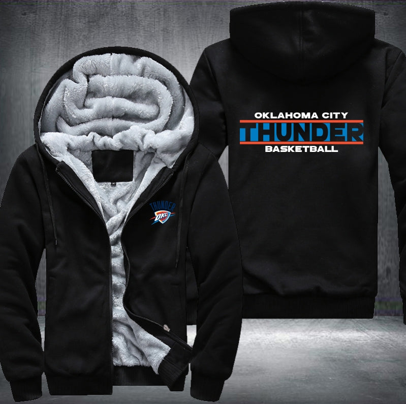 NBA OKLAHOMA CITY THUNDER THICK FLEECE JACKET