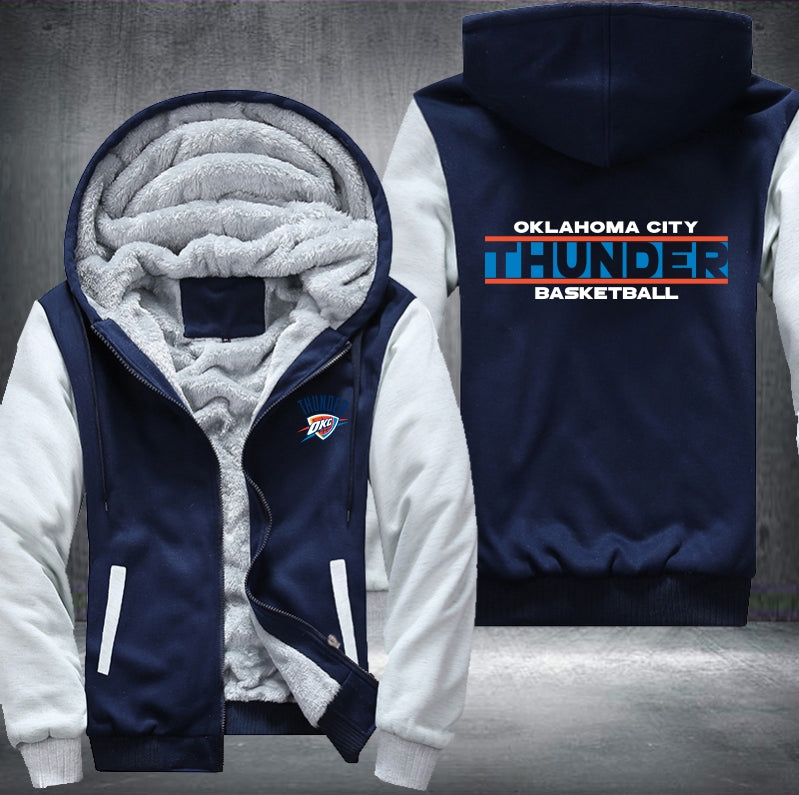 NBA OKLAHOMA CITY THUNDER THICK FLEECE JACKET