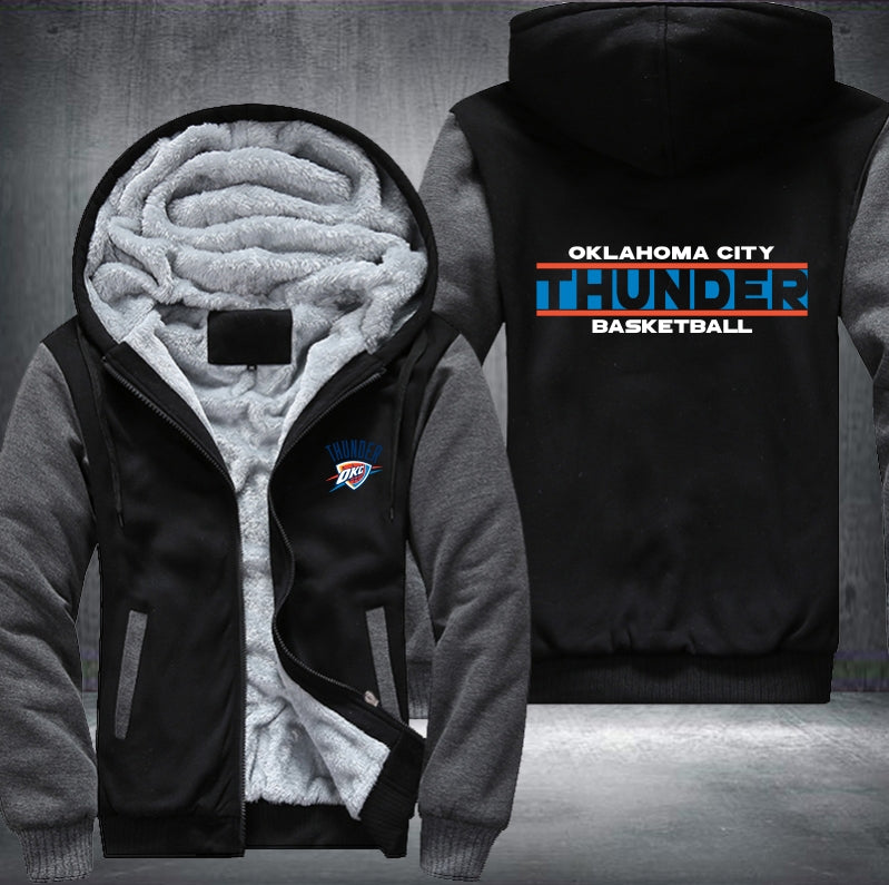 NBA OKLAHOMA CITY THUNDER THICK FLEECE JACKET