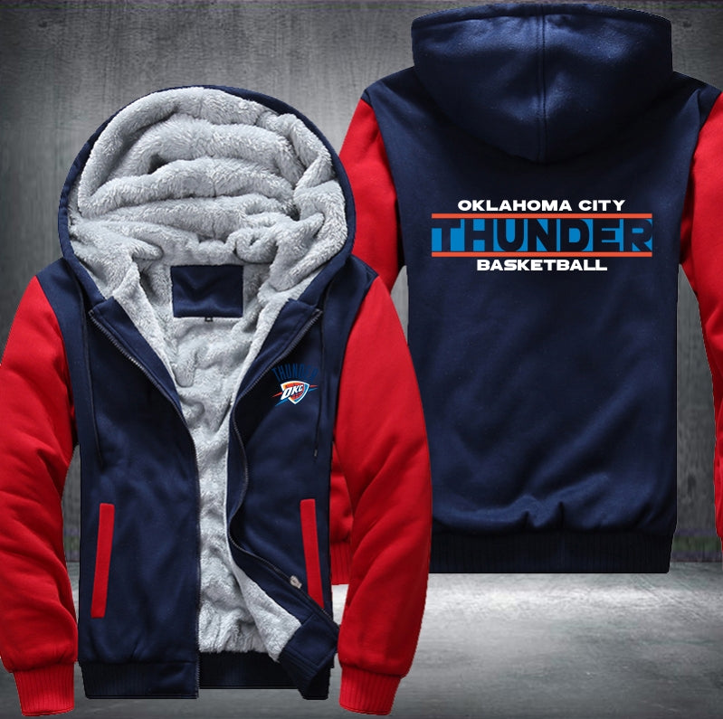 NBA OKLAHOMA CITY THUNDER THICK FLEECE JACKET