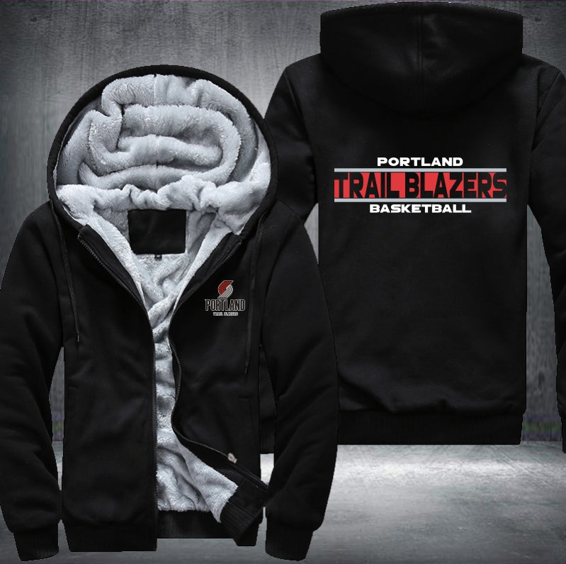 NBA PORTLAND TRAILBLAZERS THICK FLEECE JACKET
