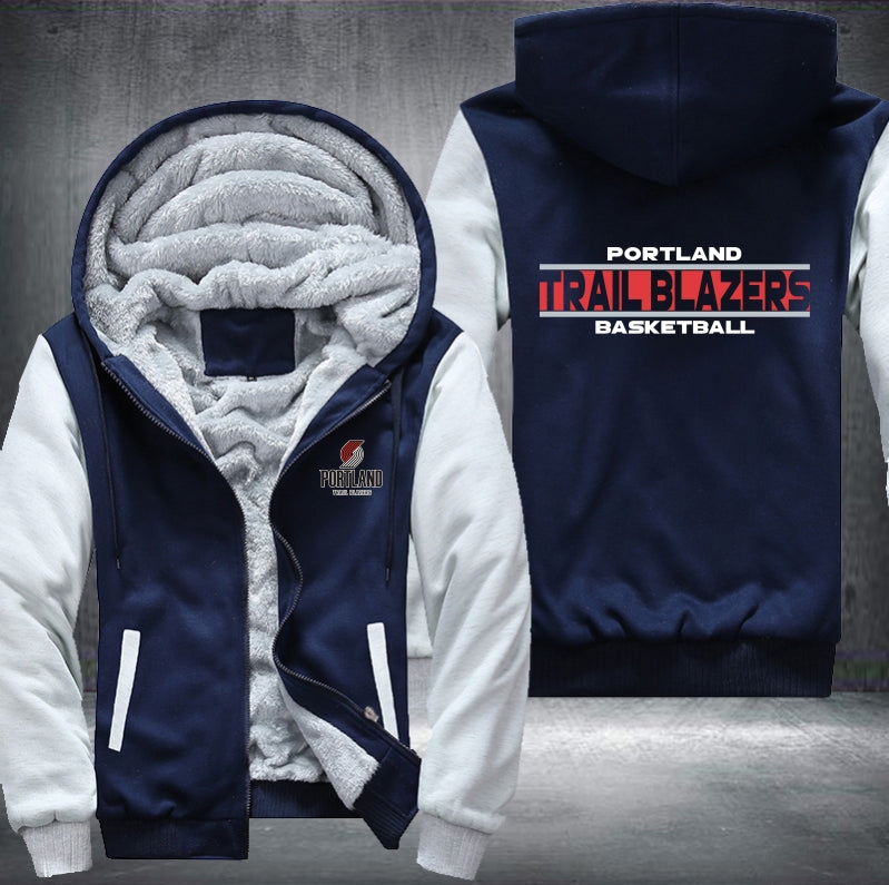 NBA PORTLAND TRAILBLAZERS THICK FLEECE JACKET