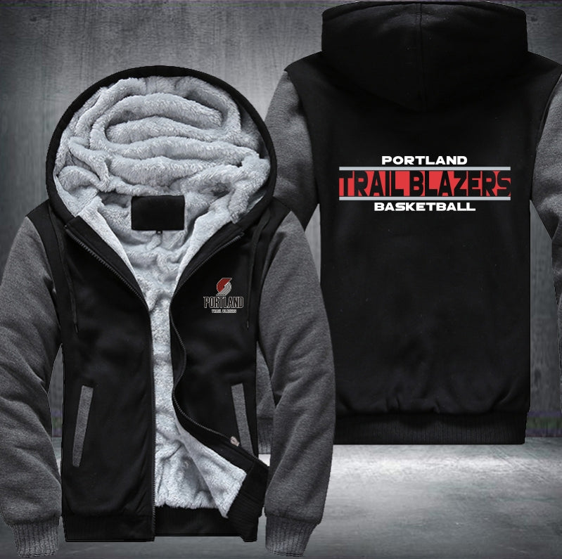 NBA PORTLAND TRAILBLAZERS THICK FLEECE JACKET