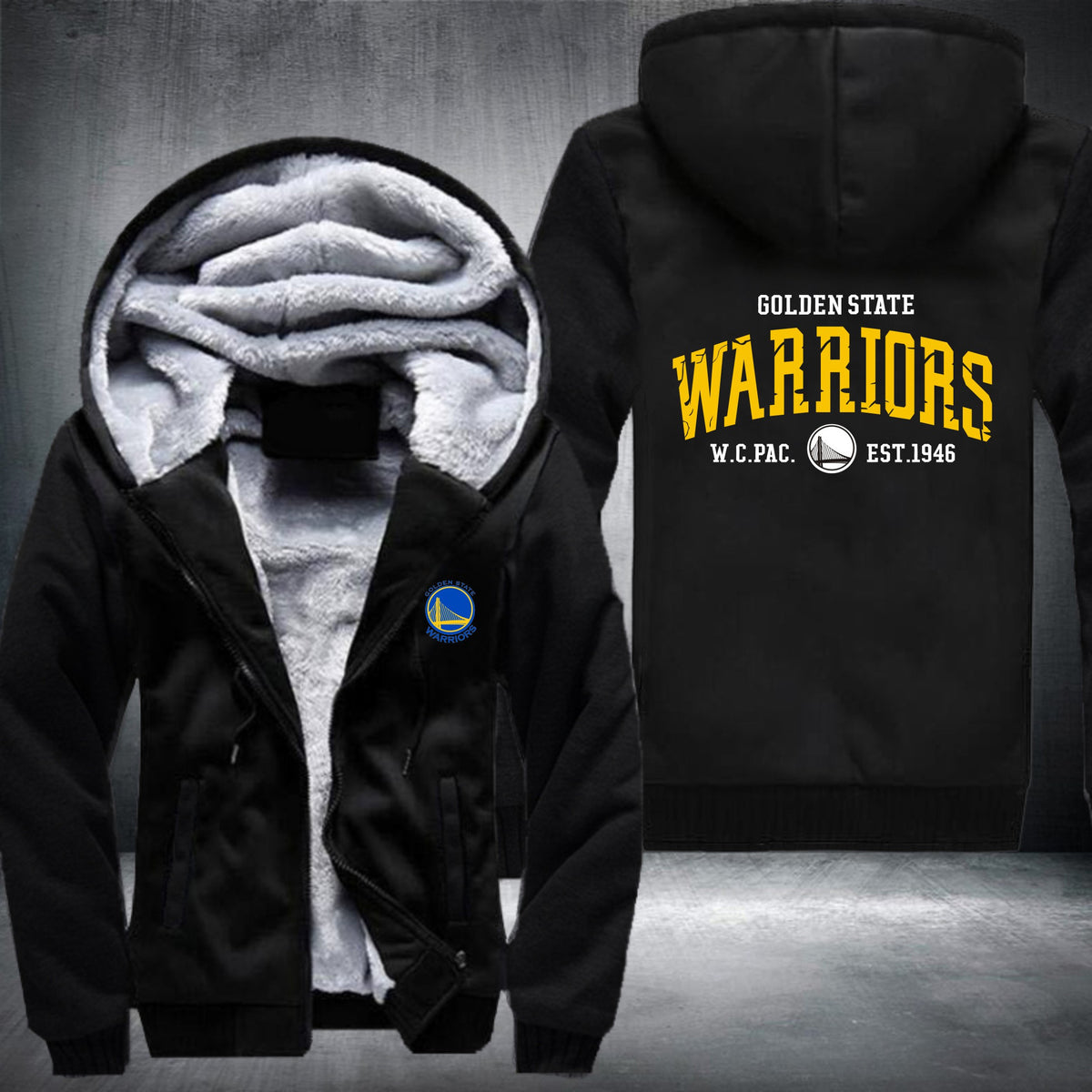 NBA GOLDEN STATE WARRIORS THICK FLEECE JACKET