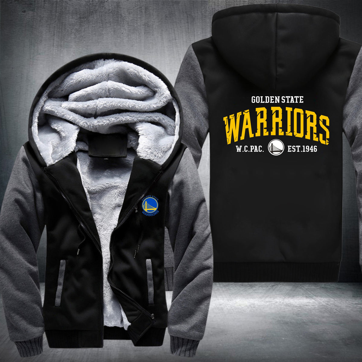 NBA GOLDEN STATE WARRIORS THICK FLEECE JACKET