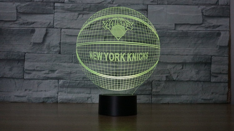 NBA NEW YORK KNICKS 3D LED LIGHT LAMP