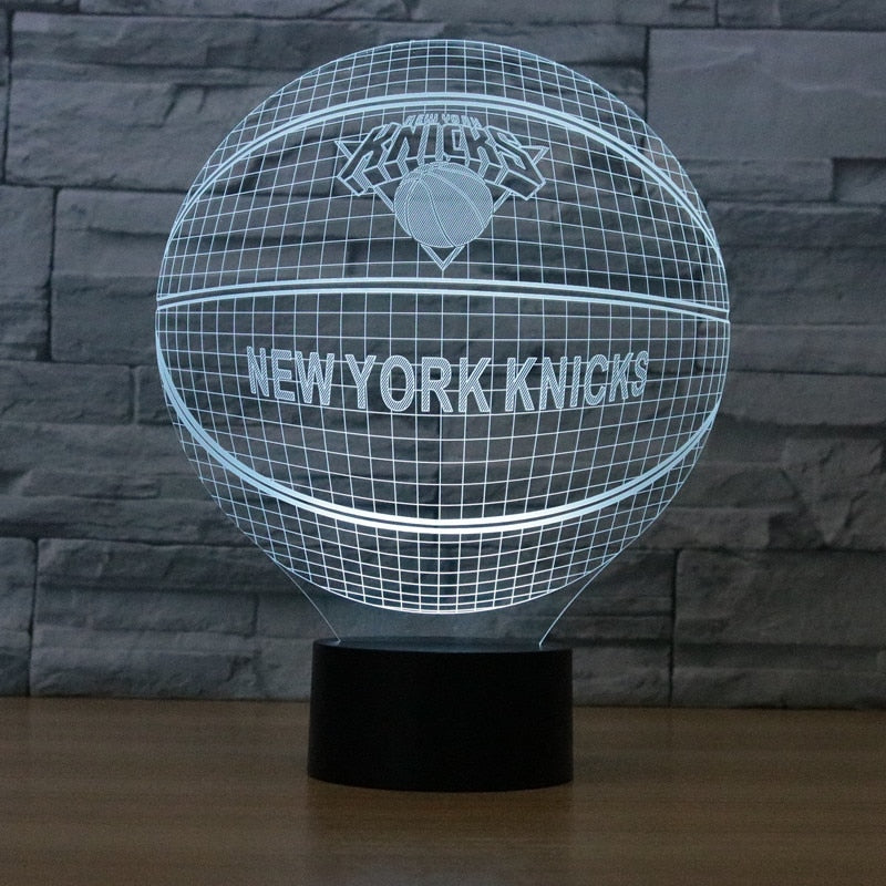 NBA NEW YORK KNICKS 3D LED LIGHT LAMP