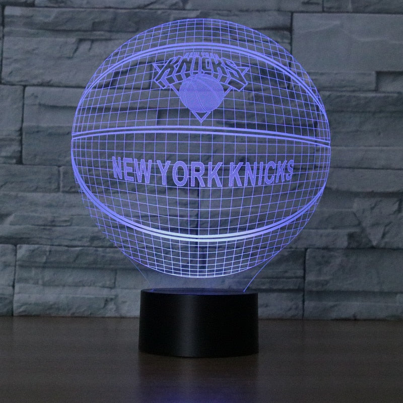 NBA NEW YORK KNICKS 3D LED LIGHT LAMP