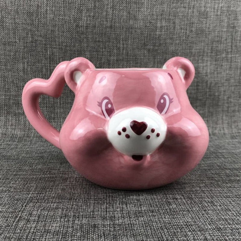 Teddy Panda Ceramic Coffee/Tea Mugs with Heart Handle