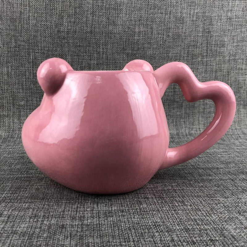 Teddy Panda Ceramic Coffee/Tea Mugs with Heart Handle