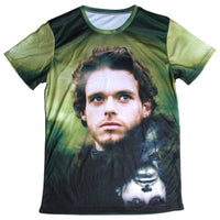 Thumbnail for Game of Thrones Rob Stark Face Allover 3D Print Tshirt - TshirtNow.net - 1