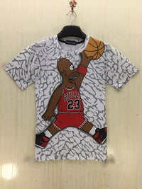 Thumbnail for The Simpsons Homer Simpson Chicago Bulls Basketball Allover Print Tshirt - TshirtNow.net - 3