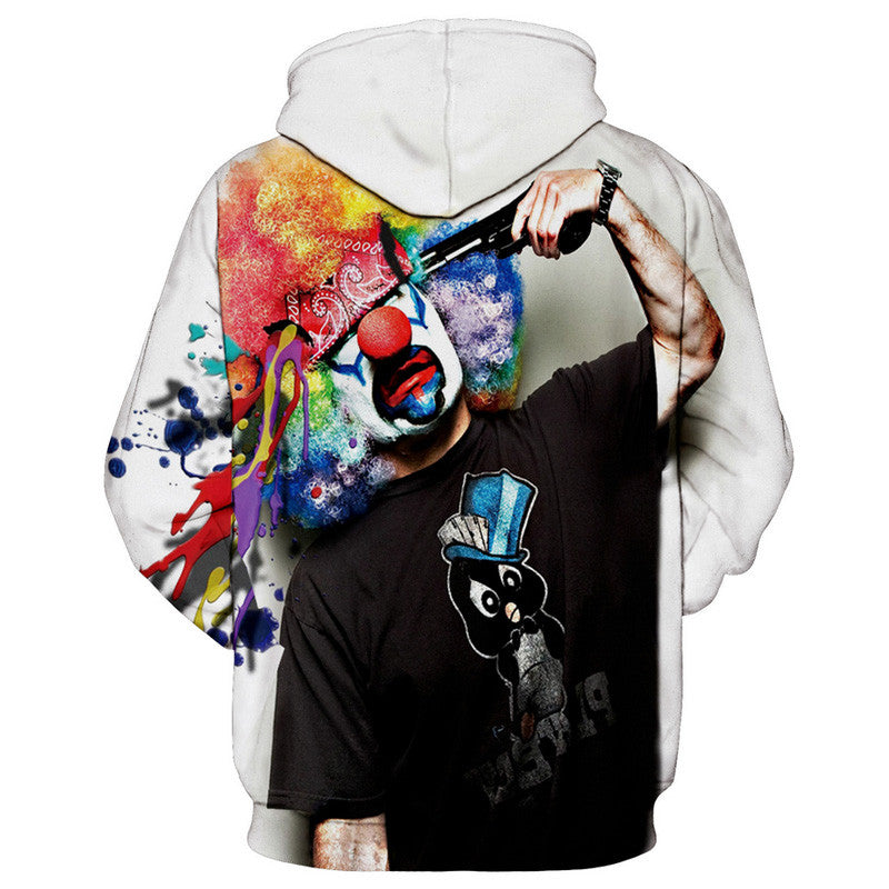 Clown Suicide Allover 3D Print Hoodie