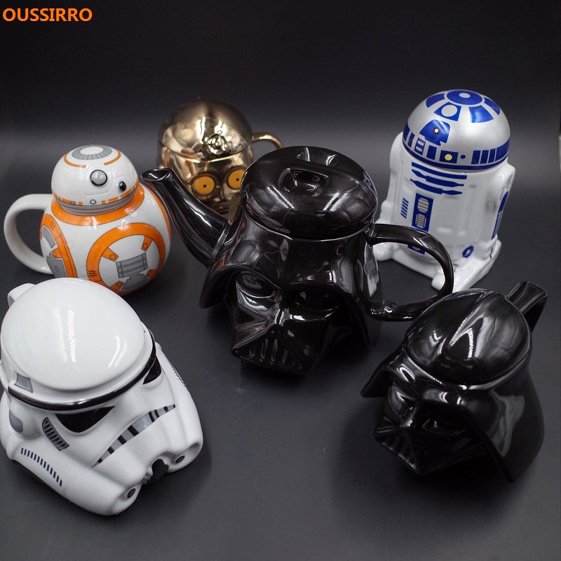 Retro Star Wars 3D Ceramic Coffee/Tea Mugs