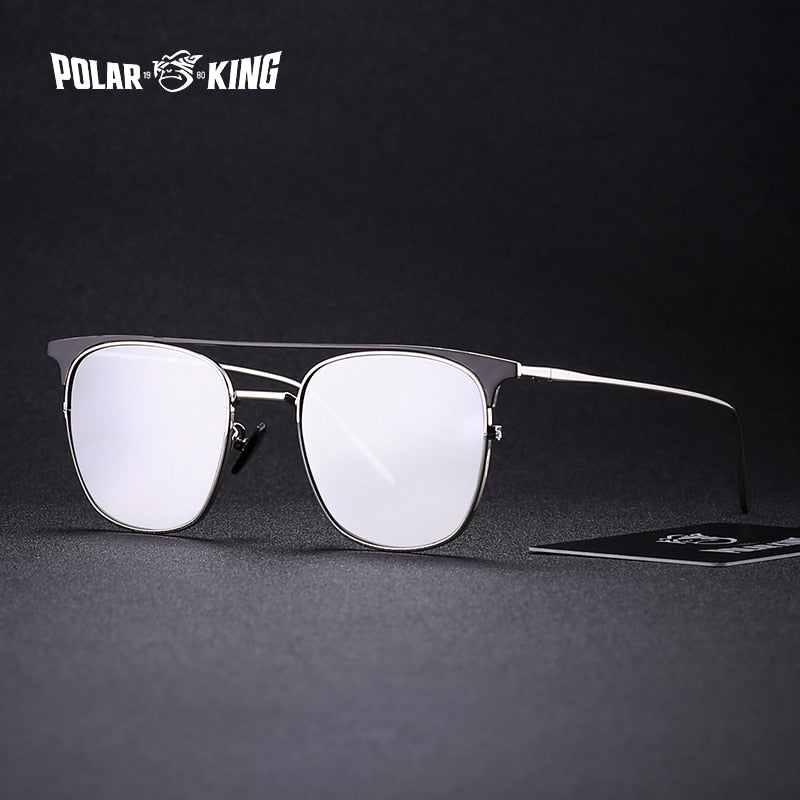 UV Polarized Designer Metal Frame Mirror Sunglasses