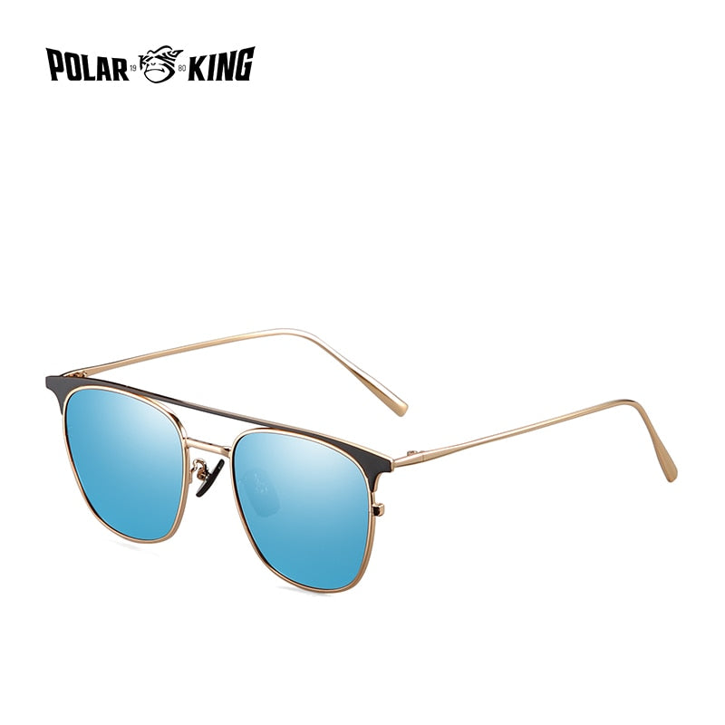 UV Polarized Designer Metal Frame Mirror Sunglasses