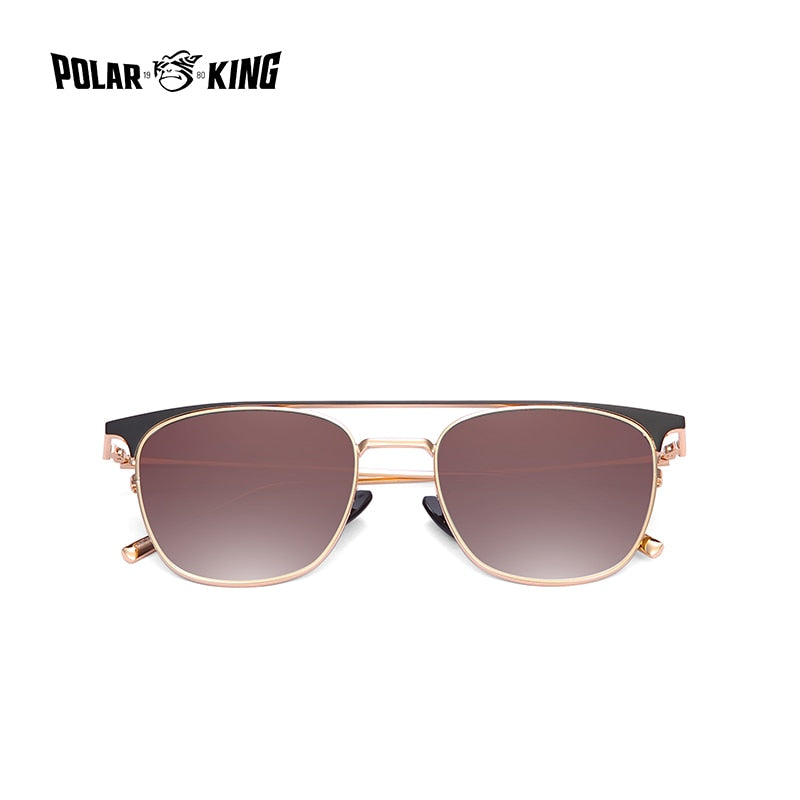 UV Polarized Designer Metal Frame Mirror Sunglasses