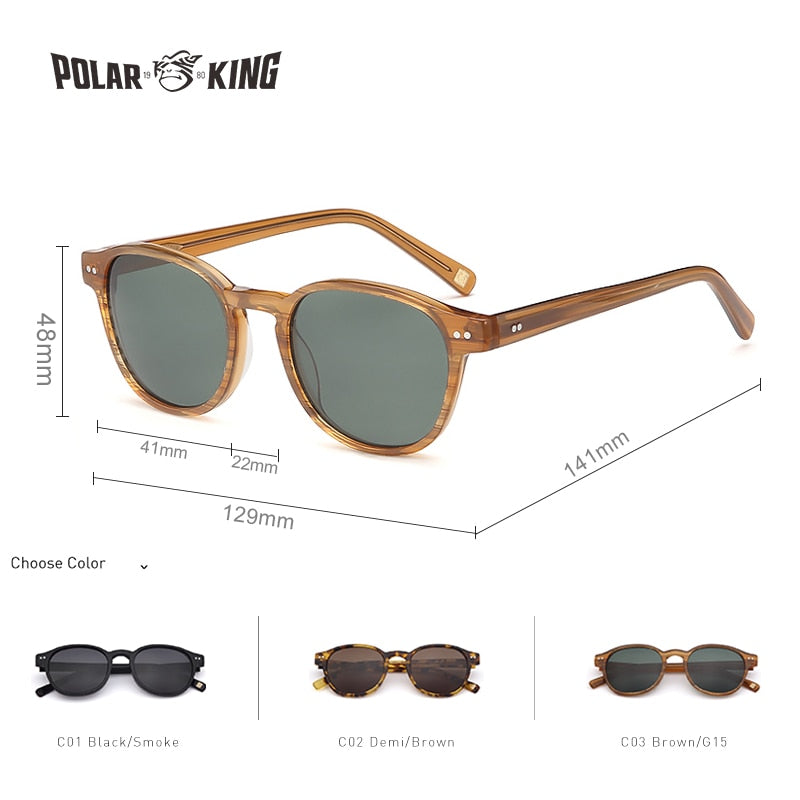 Vintage Designer Men Polarized Sunglasses