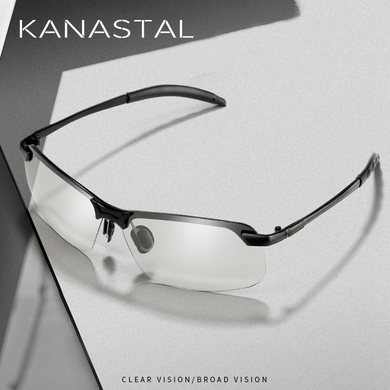 Photochromic Men Polarized Driving Chameleon Sunglasses