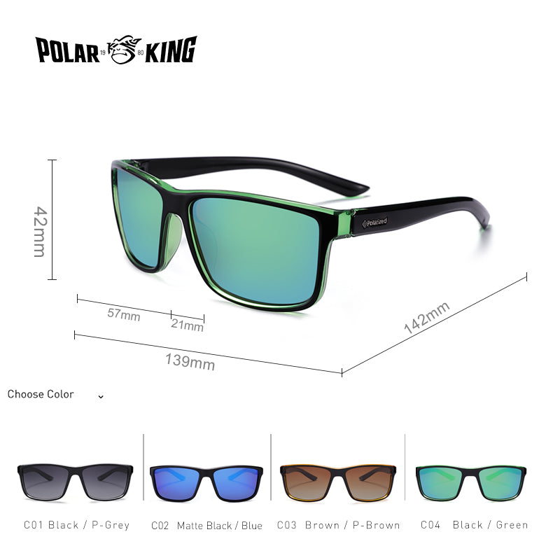 Brand New Polarized Male Sunglasses Transparent